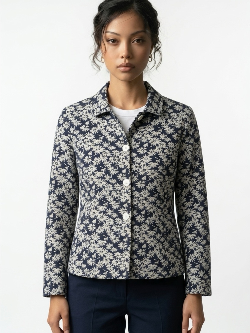 VINTAGE |•MARSHALL FIELDS•| Floral Coat Size 14